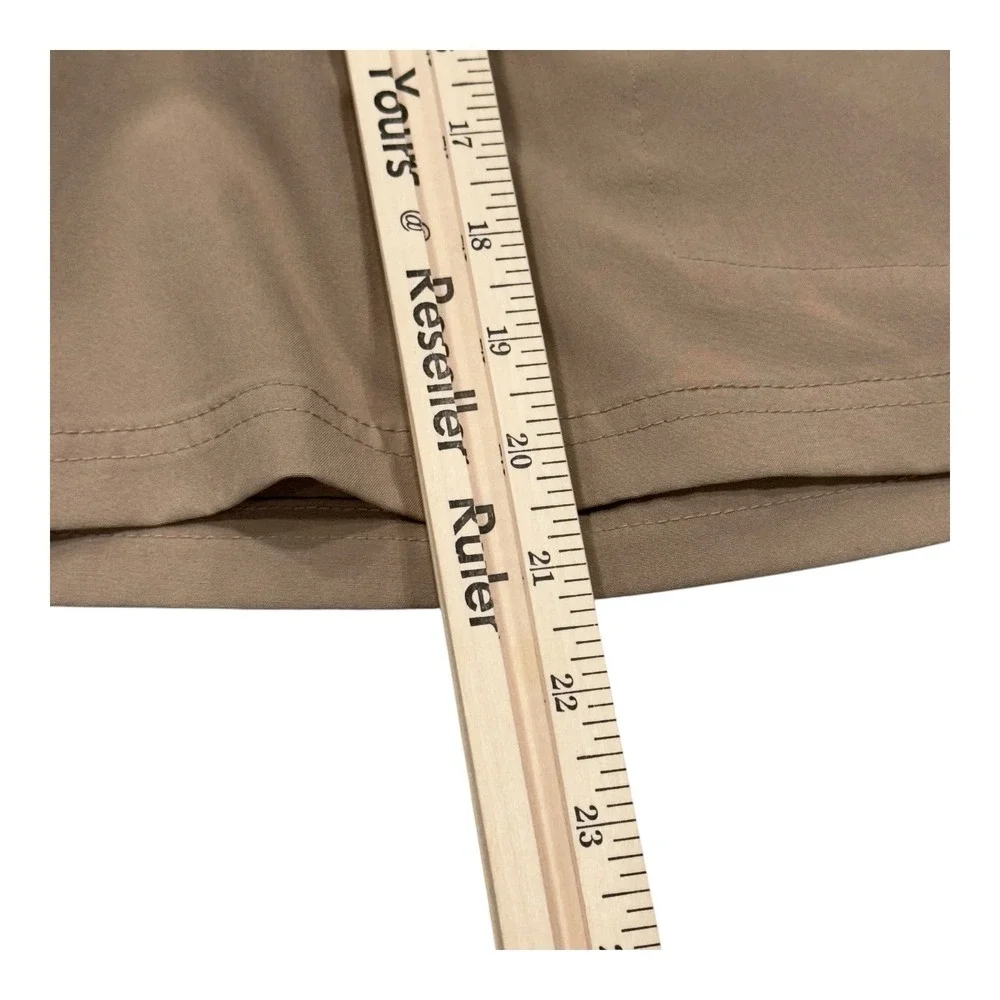 Birdie Bound Golf Shorts Mens 36 Tan Khaki Performance Cargo Flat Front Pocket